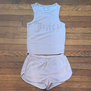 Juicy Couture Light Pink Tank and Shorts Set